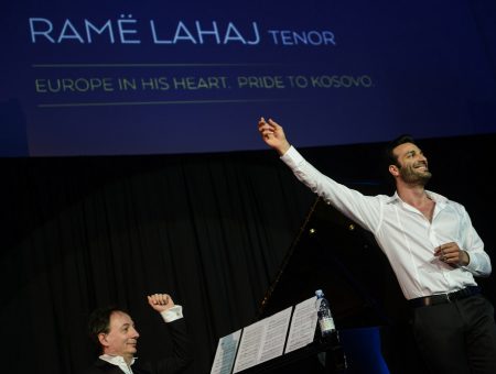 Rame Lahaj, a famous Kosovan tenor who is conquering the most prestigious classical music stages of Europe, on the 8th of May amazed the audience in Pristina.