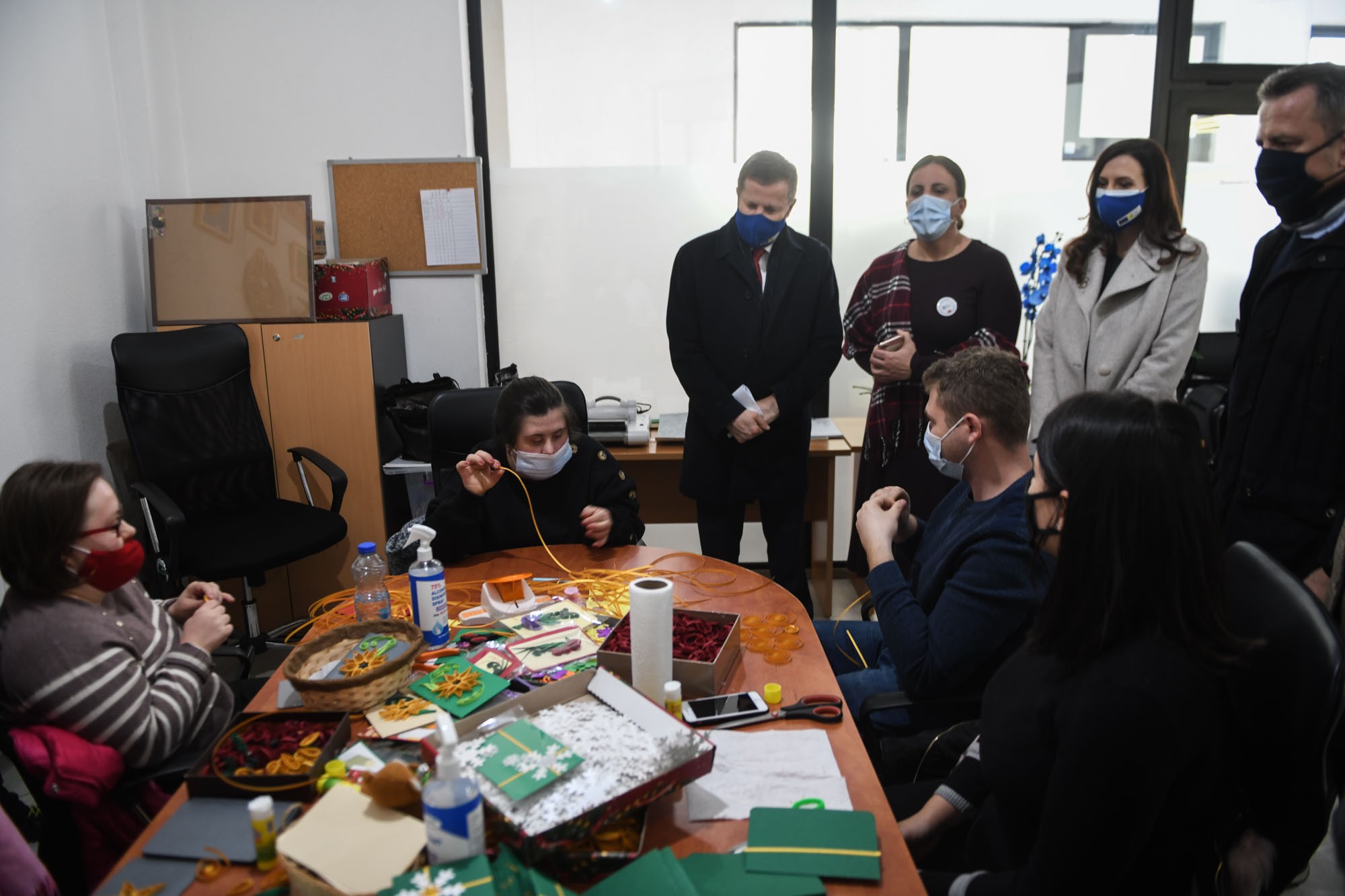 Ambassador Szunyog visits NGO Down Syndrome Kosova