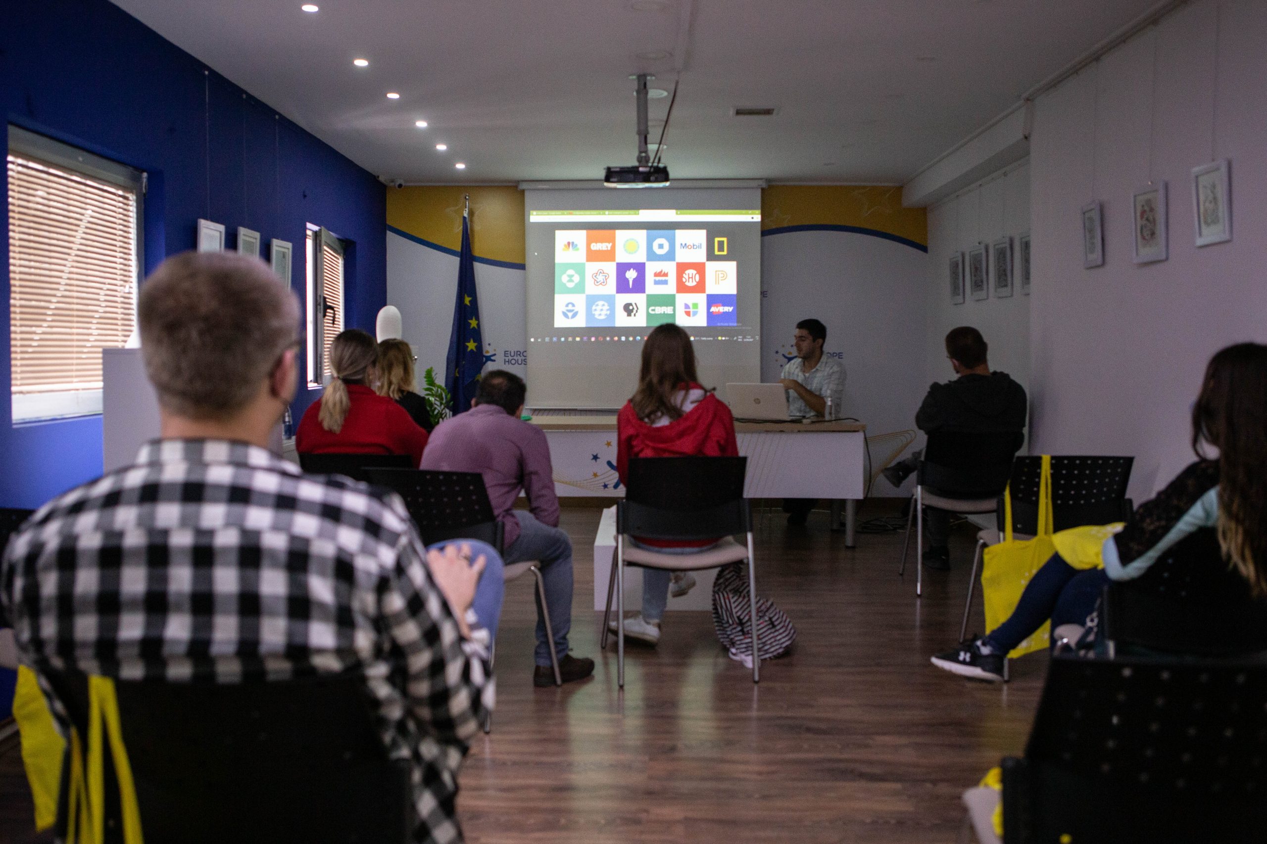Students and Young Professionals learn Graphic Design Basics at Europe House North Mitrovica